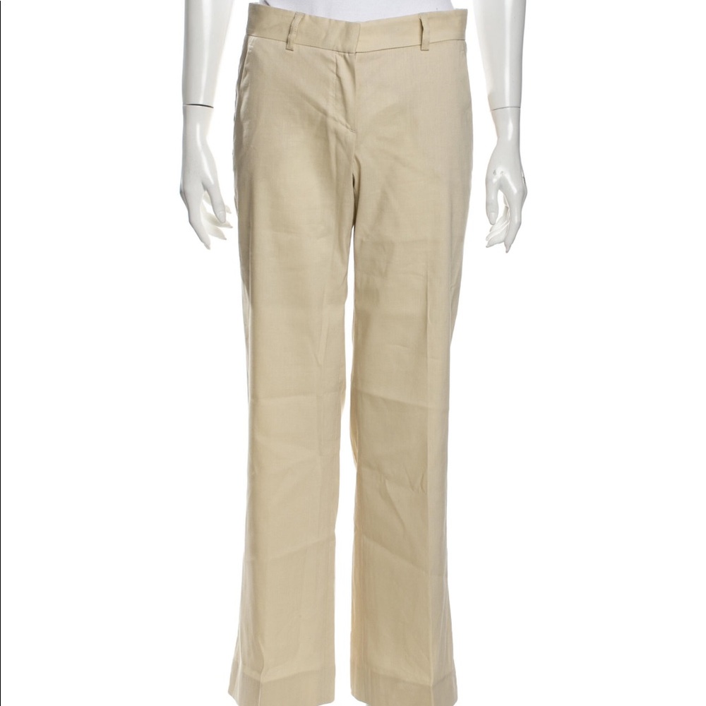 Theory Tailored Linen Wool Blend Pants Trousers 2